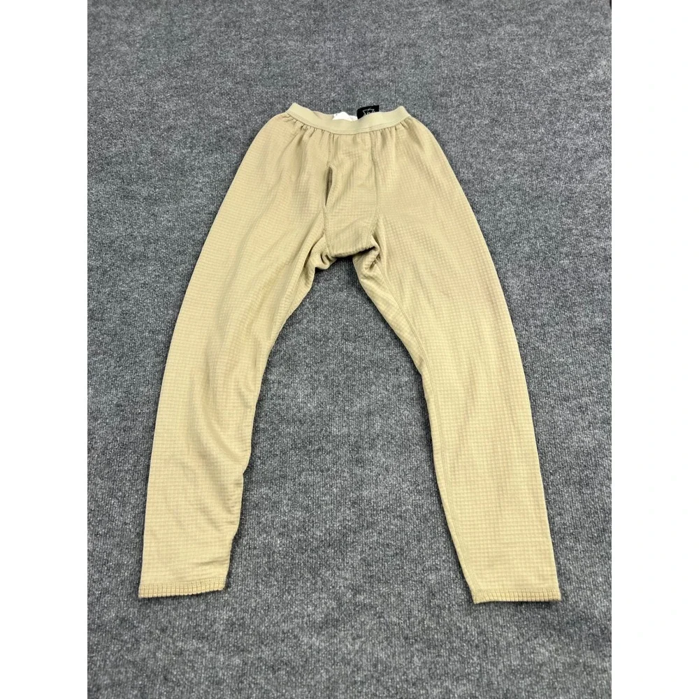US Army ECWCS Gen III Level 2 Grid Fleece Thermal Drawers Tan XS Short Peckham